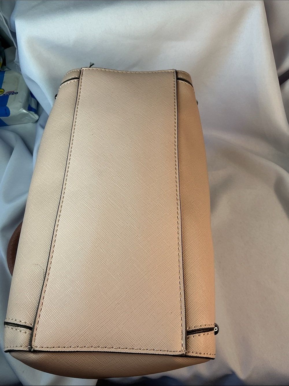 ★ Steve Madden Blush Pink Satchel Crossbody Purse Scarf Accent - Picture 11 of 11